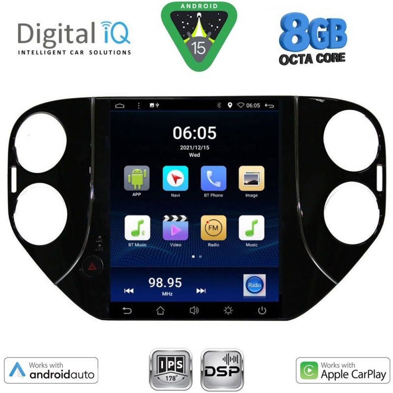 DIGITAL IQ BXF 7989_CPAA TESLA STYLE for VW TIGUAN mod. 2010-2013
