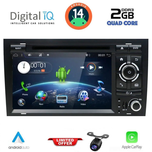 DIGITAL IQ BXH 250_CPA (7'' DVD) MULTIMEDIA SYSTEM for AUDI A4 mod. 2002-2008
