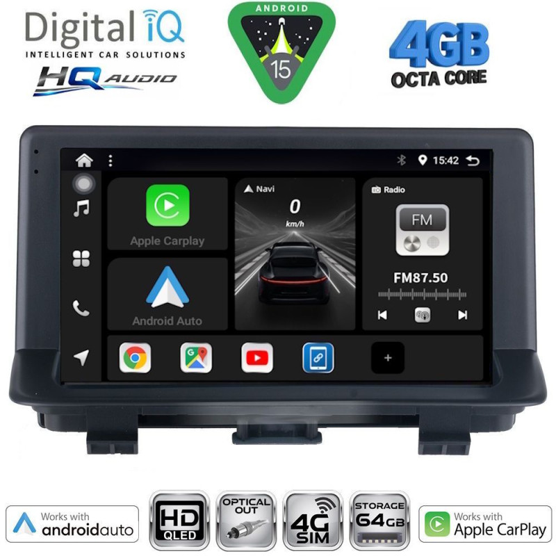 DIGITAL IQ BXK 19012_CPAA (9inc) MULTIMEDIA TABLET for AUDI Q3 mod. 2012-2018 (High Version)