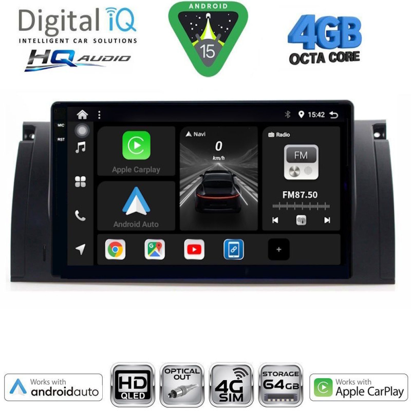 DIGITAL IQ BXK 19045_CPAA (9inc) MULTIMEDIA TABLET for BMW Series 5 (E39) mod. 1997-2005 | X5 (E53) mod. 1999-2006