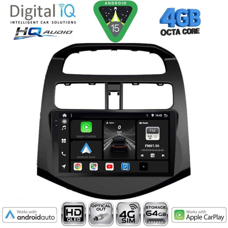 DIGITAL IQ BXK 19078_CPAA (9inc) MULTIMEDIA TABLET for CHEVROLET SPARK mod. 2009-2015