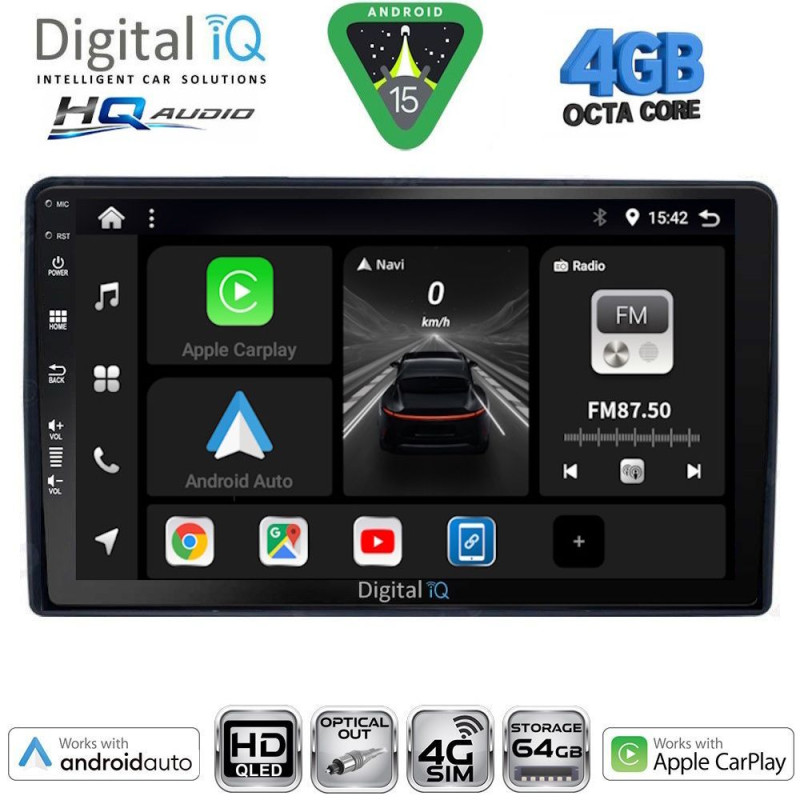 DIGITAL IQ BXK 19081_CPAA (9inc) MULTIMEDIA TABLET for CITROEN – PEUGEOT mod. 2008-2018
