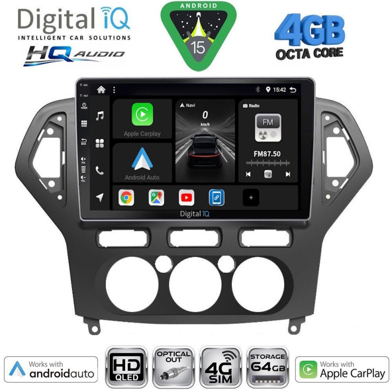 DIGITAL IQ BXK 19162_CPAA A/C (10inc) MULTIMEDIA TABLET for FORD MONDEO mod. 2007-2011