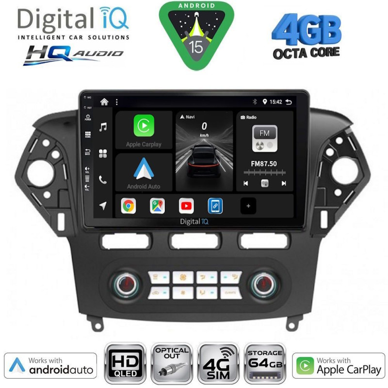 DIGITAL IQ BXK 19163_CPAA CLIMA (10inc) MULTIMEDIA TABLET for FORD MONDEO mod. 2011-2013