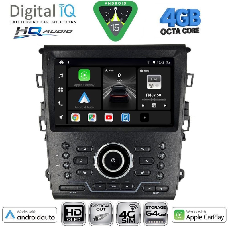 DIGITAL IQ BXK 19164_CPAA CLIMA (9inc) MULTIMEDIA TABLET for FORD MONDEO mod. 2014-2023