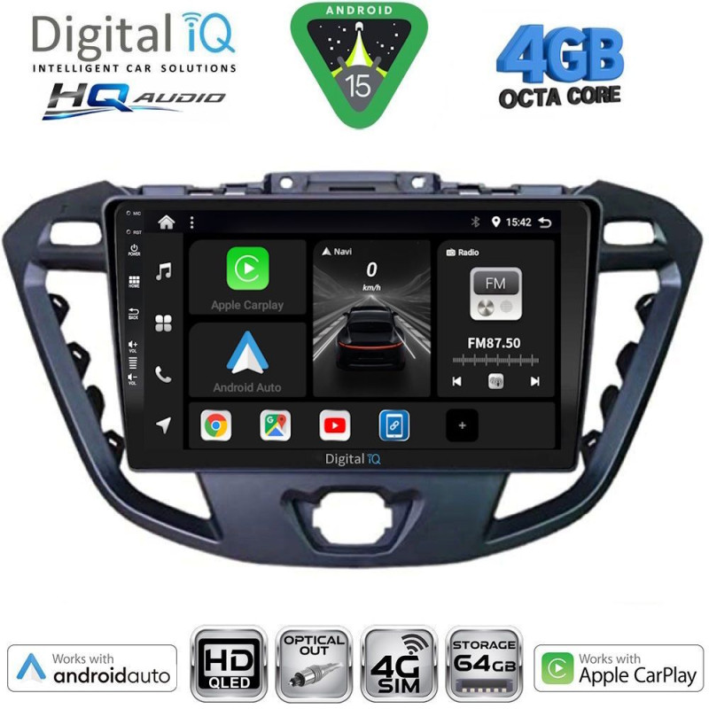 DIGITAL IQ BXK 19177_CPAA (9inc) MULTIMEDIA TABLET for FORD TRANSIT CUSTOM | TOURNEO CUSTOM mod. 2013-2019