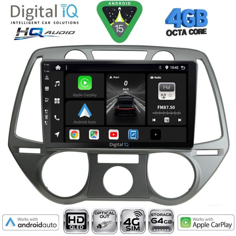 DIGITAL IQ BXK 19228_CPAA A/C (9inc) MULTIMEDIA TABLET for HYUNDAI i20 mod. 2008-2012