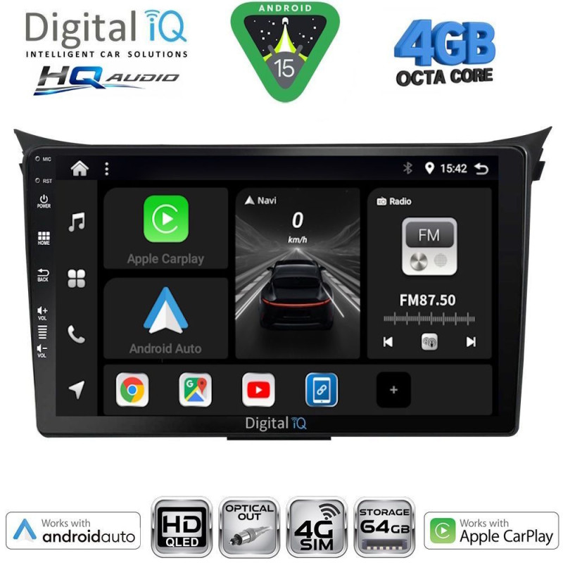 DIGITAL IQ BXK 19232_CPAA (9inc) MULTIMEDIA TABLET for HYUNDAI i30 mod. 2012-2017