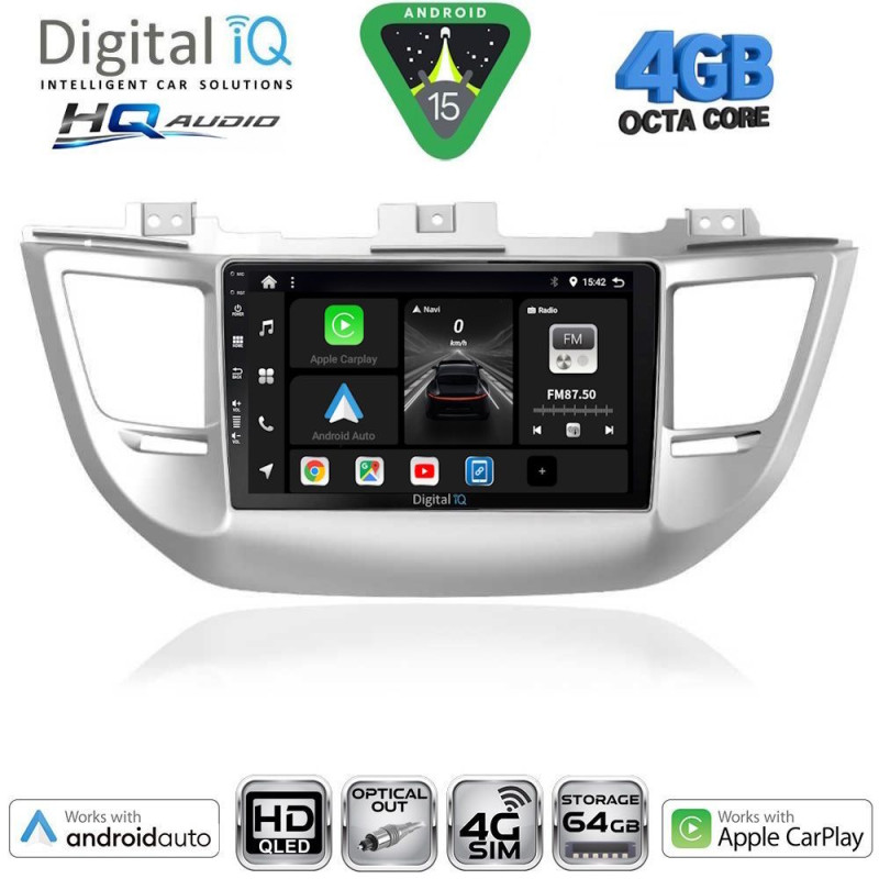 DIGITAL IQ BXK 19243_CPAA (9inc) MULTIMEDIA TABLET for HYUNDAI TUCSON mod. 2015-2019