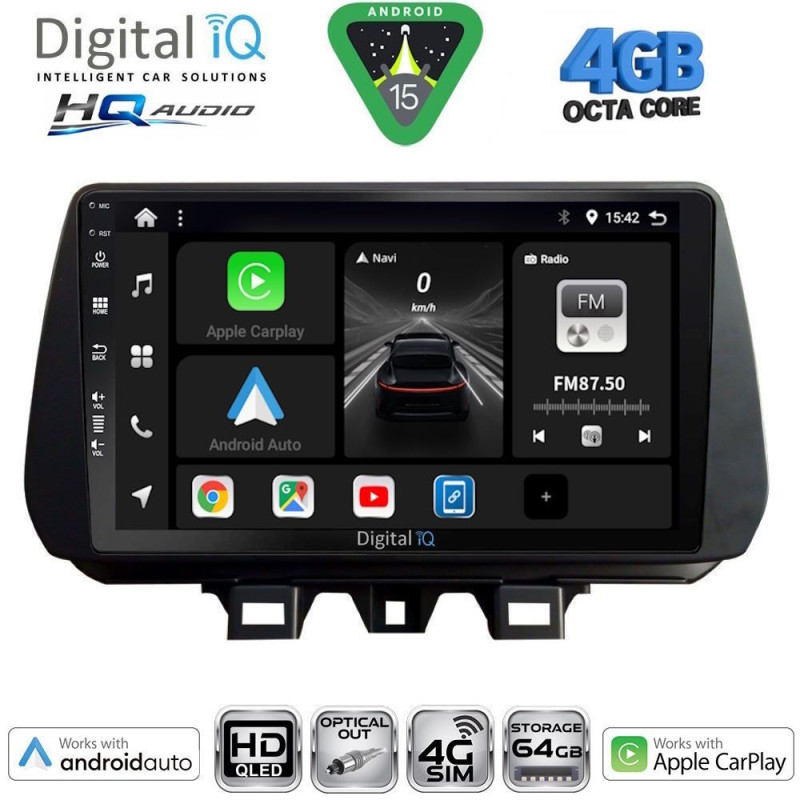 DIGITAL IQ BXK 19244_CPAA (9inc) MULTIMEDIA TABLET for HYUNDAI TUCSON mod. 2019-2023