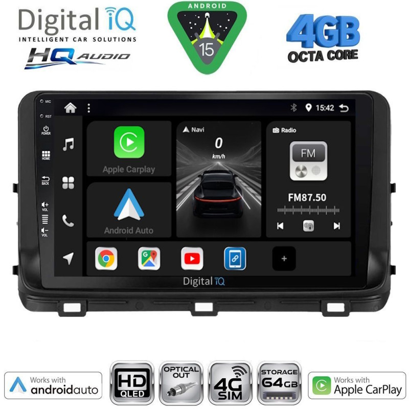 DIGITAL IQ BXK 19303_CPAA (10inc) MULTIMEDIA TABLET for KIA CEED - XCEED mod. 2018-2022