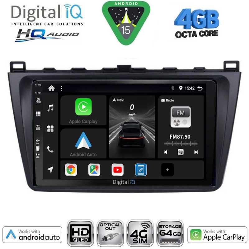 DIGITAL IQ BXK 19377_CPAA (9inc) MULTIMEDIA TABLET for MAZDA 6 mod. 2008-2012