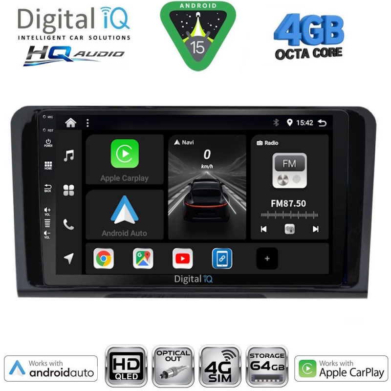 DIGITAL IQ BXK 19414_CPAA (9inc) MULTIMEDIA TABLET for MERCEDES ML (W164) – GL (X164) mod. 2005-2011