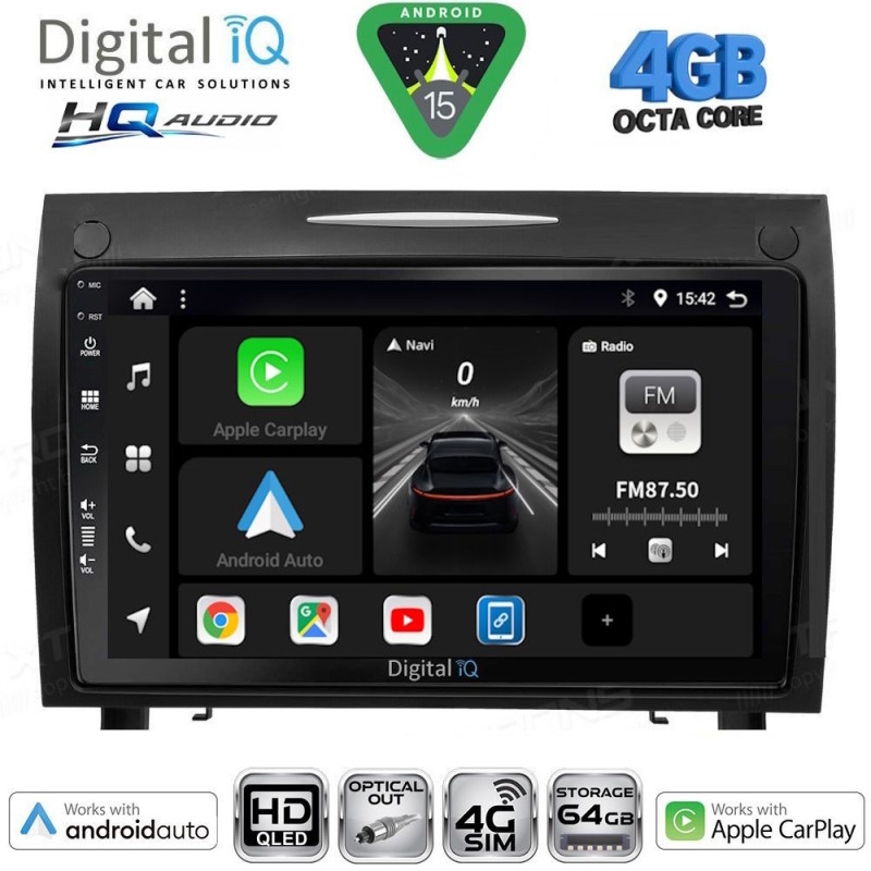 DIGITAL IQ BXK 19419_CPAA (9inc) MULTIMEDIA TABLET for MERCEDES SLK R171 mod. 2004-2010