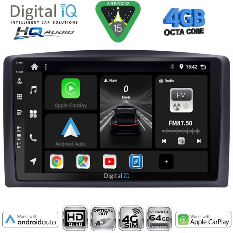 DIGITAL IQ BXK 19421_CPAA (10inc) MULTIMEDIA TABLET for MERCEDES VITO – VIANO (W447) mod. 2015-2022