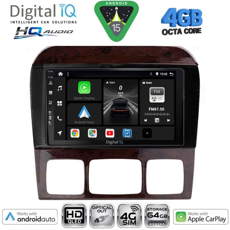 DIGITAL IQ BXK 19426_CPAA (9inc) MULTIMEDIA TABLET for MERCEDES S W220 mod. 1998-2005