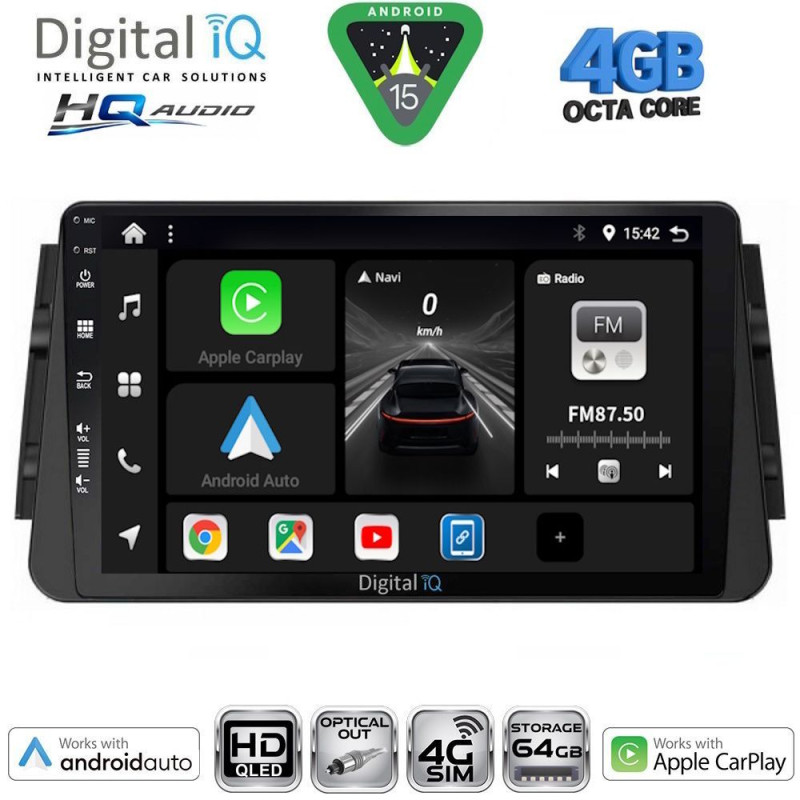 DIGITAL IQ BXK 19460_CPAA (9inc) MULTIMEDIA TABLET for NISSAN MICRA mod. 2017-2025