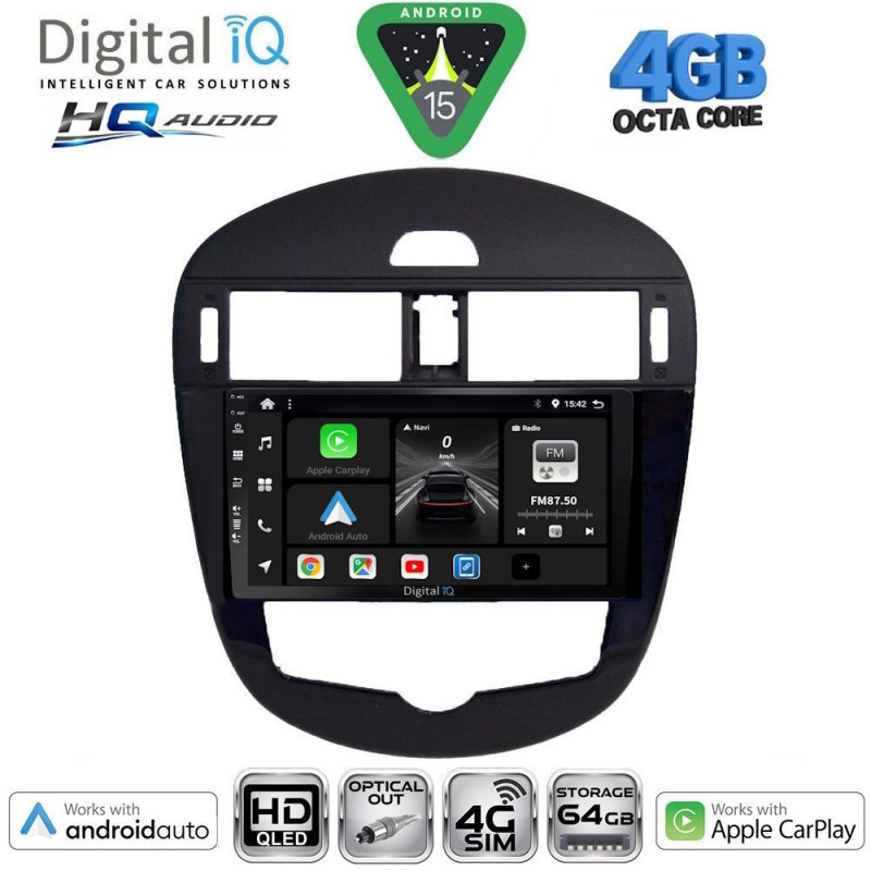 DIGITAL IQ BXK 19470_CPAA CLIMA (9inc) MULTIMEDIA TABLET for NISSAN PULSAR mod. 2014-2020