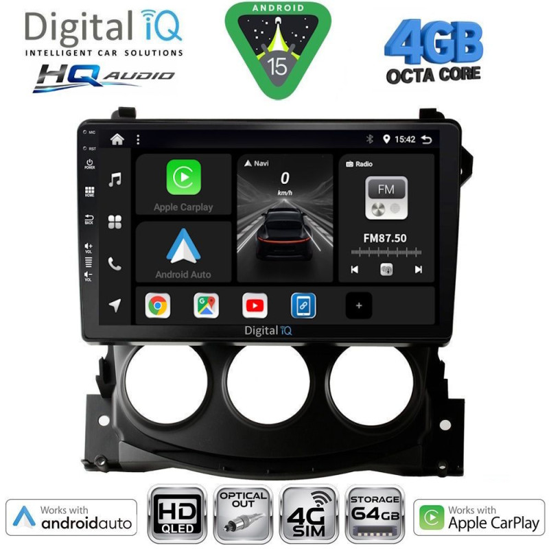 DIGITAL IQ BXK 19479_CPAA (9inc) MULTIMEDIA TABLET for NISSAN 370Z mod. 2009-2012