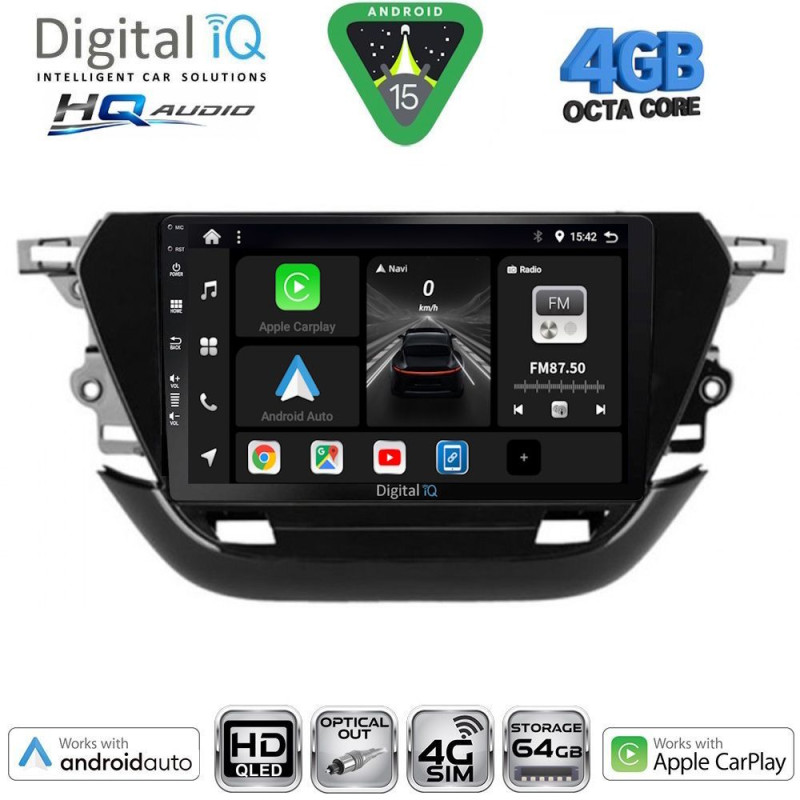 DIGITAL IQ BXK 19487_CPAA (9inc) MULTIMEDIA TABLET for OPEL CORSA F mod. 2019-2024