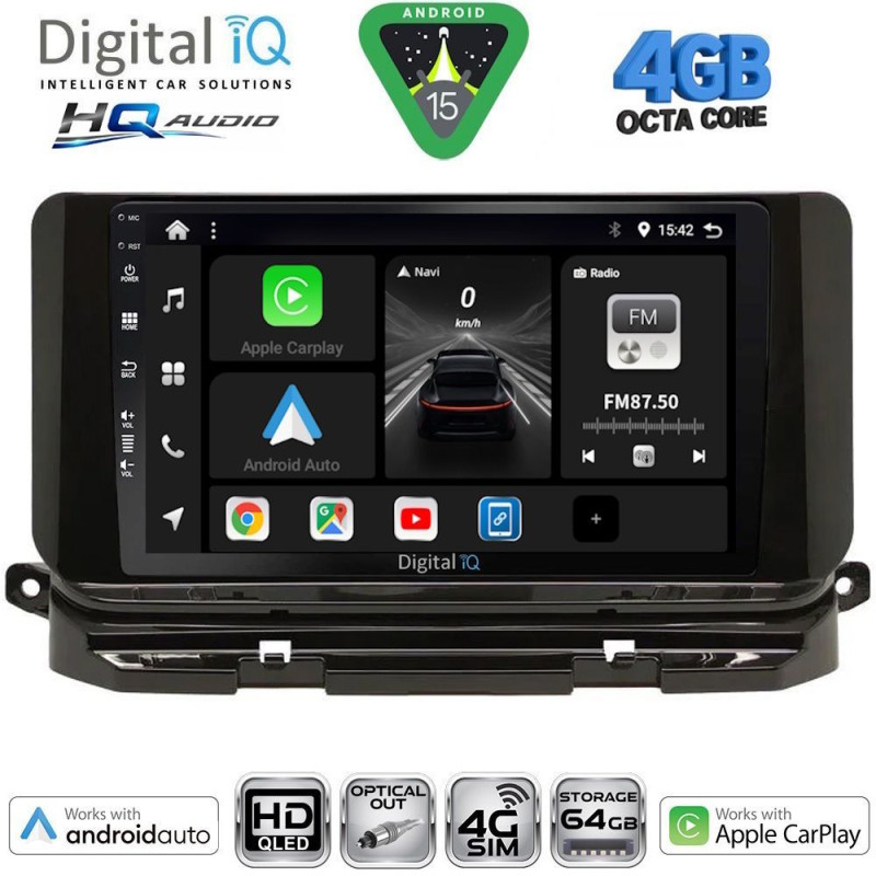 DIGITAL IQ BXK 19598_CPAA (10inc) MULTIMEDIA TABLET for SKODA OCTAVIA 8 mod. 2021-2026