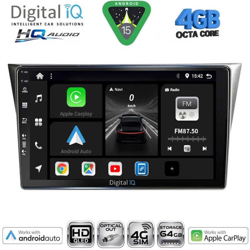 DIGITAL IQ BXK 19659_CPAA (9inc) MULTIMEDIA TABLET for SUBARU IMPREZA mod. 2002-2008