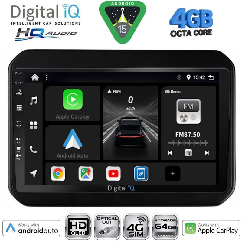 DIGITAL IQ BXK 19676_CPAA (9inc) MULTIMEDIA TABLET for SUZUKI IGNIS mod. 2016-2026