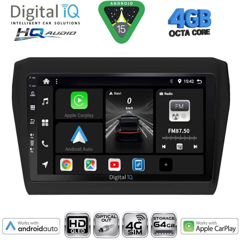 DIGITAL IQ BXK 19686_CPAA (9inc) MULTIMEDIA TABLET for SUZUKI SWIFT mod. 2017-2026
