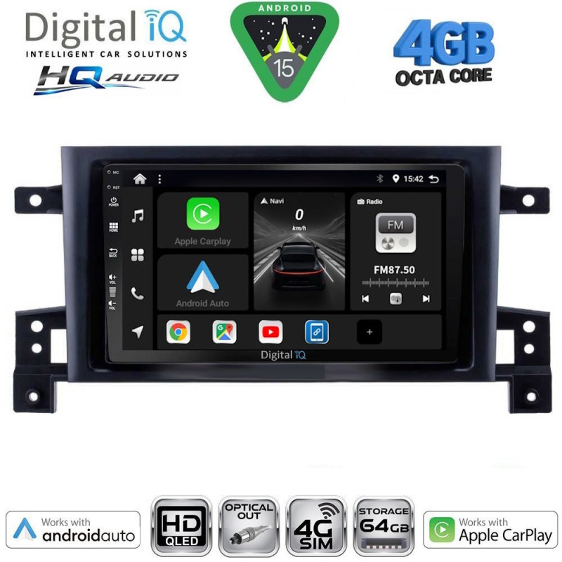 DIGITAL IQ BXK 19696_CPAA (9inc) MULTIMEDIA TABLET for SUZUKI GRAND VITARA mod. 2005-2015