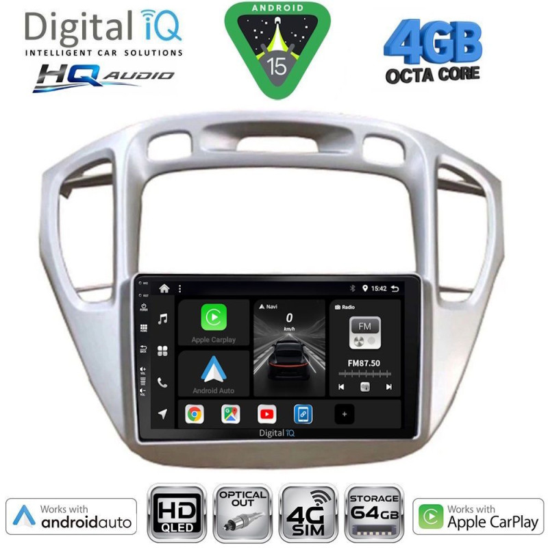 DIGITAL IQ BXK 19718_CPAA (9inc) MULTIMEDIA TABLET for TOYOTA HIGHLANDER mod. 2002-2009