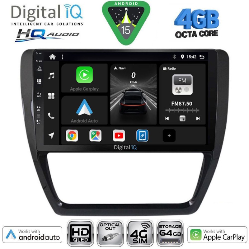 DIGITAL IQ BXK 19741_CPAA (10inc) MULTIMEDIA TABLET for VW JETTA mod. 2010-2016