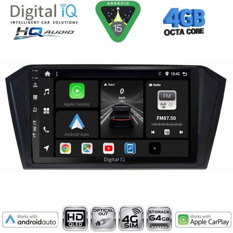 DIGITAL IQ BXK 19750_CPAA (10inc) MULTIMEDIA TABLET for VW PASSAT mod. 2016-2023