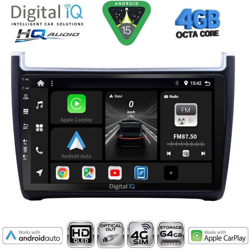 DIGITAL IQ BXK 19757_CPAA (9inc) MULTIMEDIA TABLET for VW POLO mod. 2014-2017