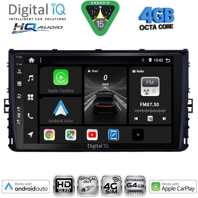 DIGITAL IQ BXK 19758_CPAA (9inc) MULTIMEDIA TABLET for VW POLO – TROC – TCROSS mod. 2017-2026