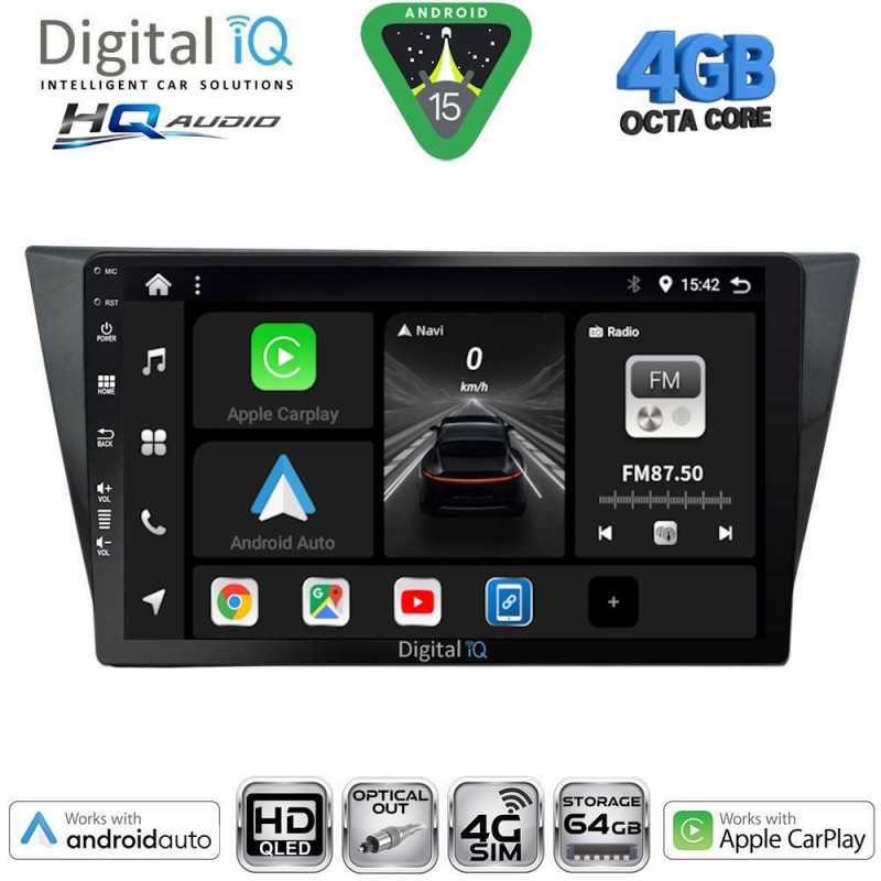 DIGITAL IQ BXK 19761_CPAA (10inc) MULTIMEDIA TABLET for VW TIGUAN mod. 2016-2024
