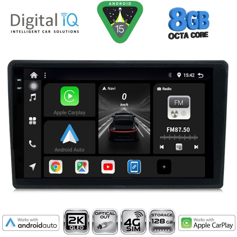 DIGITAL IQ BXK 20004_CPAA (9inc) MULTIMEDIA TABLET for AUDI A4  mod. 2002-2008