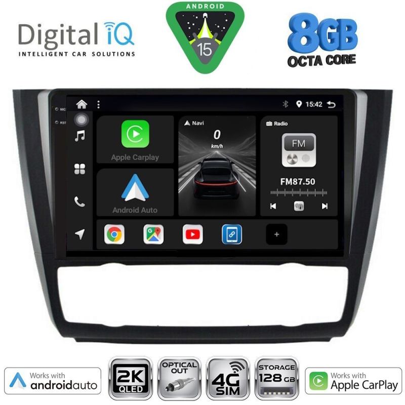 DIGITAL IQ BXK 20040_CPAA CLIMA (9inc) MULTIMEDIA TABLET for BMW S.1  E81-82-87-88 mod. 2004-2013