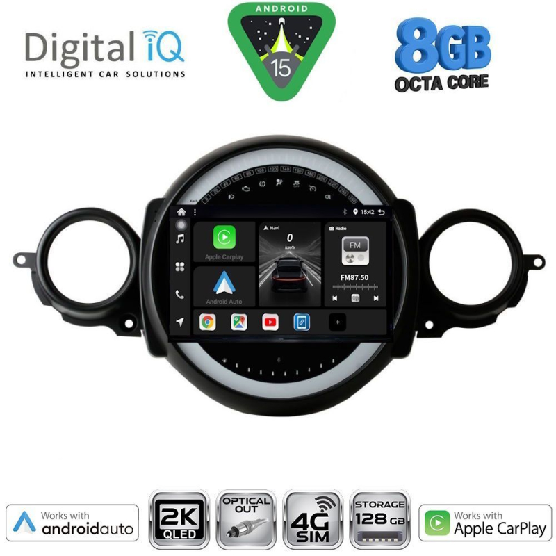 DIGITAL IQ BXK 20064_CPAA (9inc) MULTIMEDIA TABLET for MINI COOPER (R56-R57) mod. 2006-2014 - CLUBMAN (R55) mod. 2007-2014 DIGITAL IQ BXK 20064_CPAA (9inc) MULTIMEDIA TABLET for MINI COOPER (R56-R57) mod. 2006-2014 - CLUBMAN (R55) mod. 2007-2014