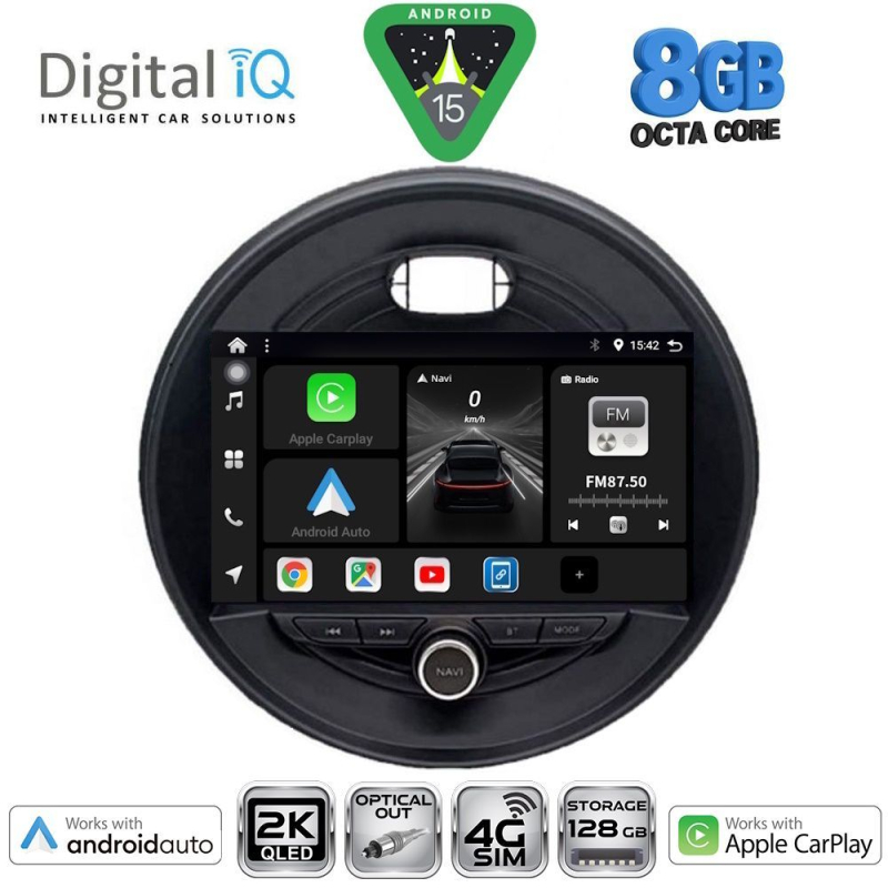 DIGITAL IQ BXK 20066_CPAA (9inc) MULTIMEDIA TABLET for MINI COOPER (F55-56-F57) mod. 2015> CLUBMAN (F54) mod. 2015> ROADSTER (F59) mod. 2014> COUNTRYMAN (F60) mod. 2016>