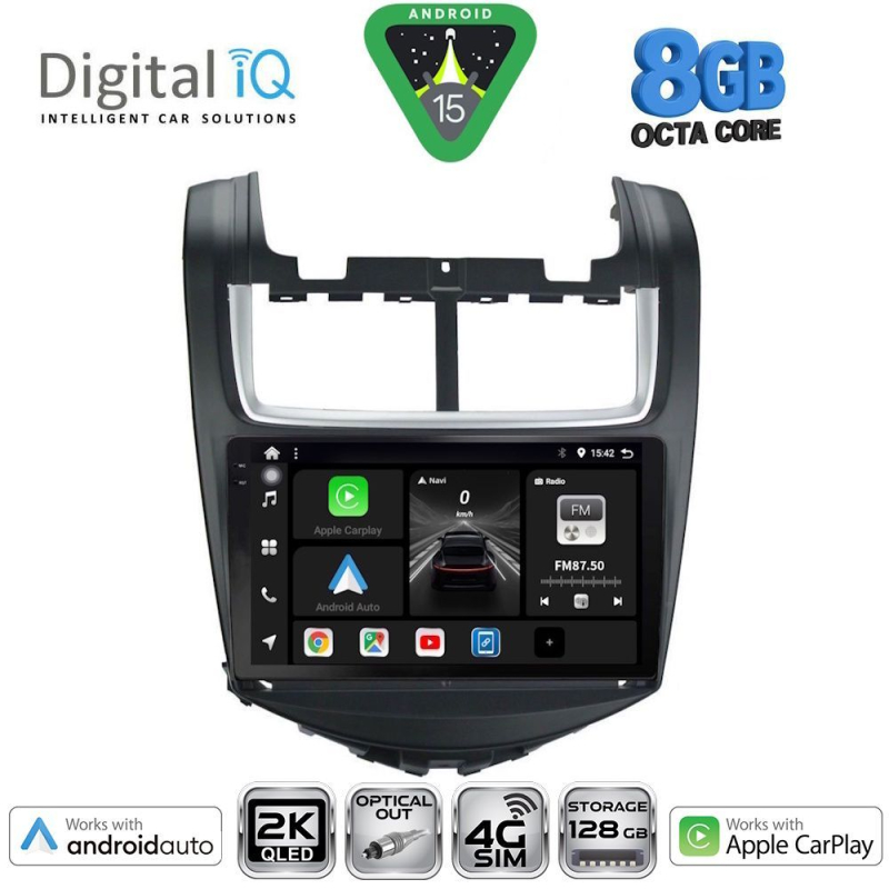 DIGITAL IQ BXK 20075_CPAA (9inc) MULTIMEDIA TABLET for CHEVROLET AVEO mod. 2014-2017