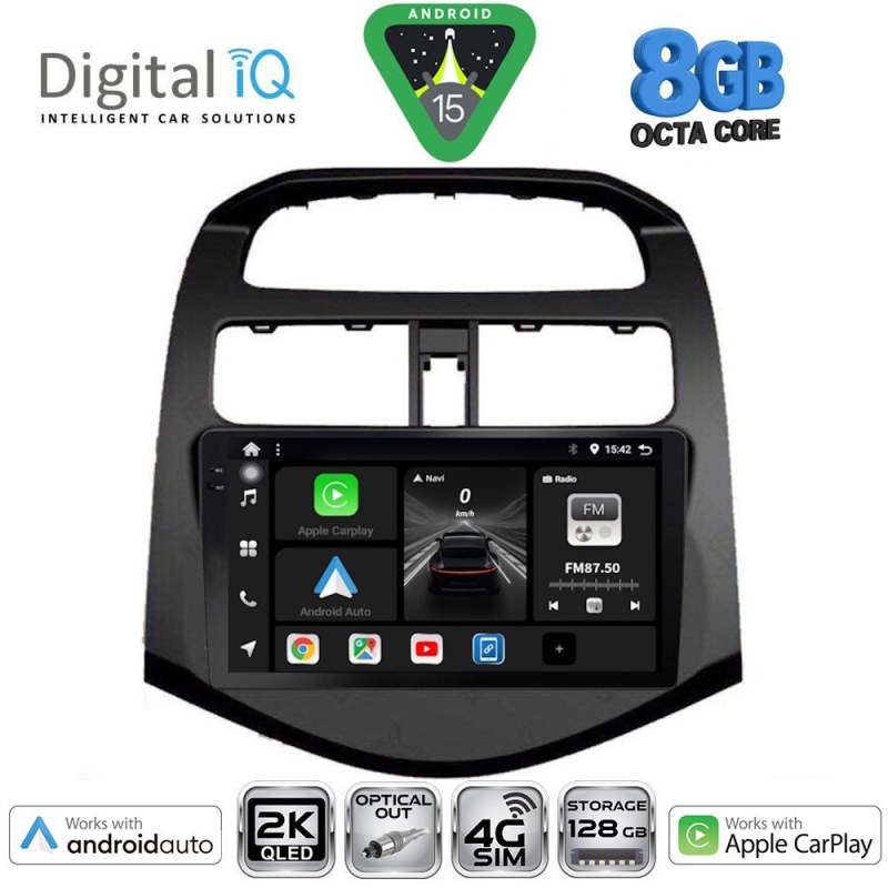 DIGITAL IQ BXK 20078_CPAA (9inc) MULTIMEDIA TABLET for CHEVROLET SPARK mod. 2009-2015
