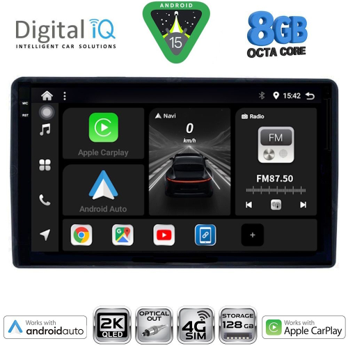 DIGITAL IQ BXK 20081_CPAA (9inc) MULTIMEDIA TABLET for CITROEN – PEUGEOT mod. 2008-2018