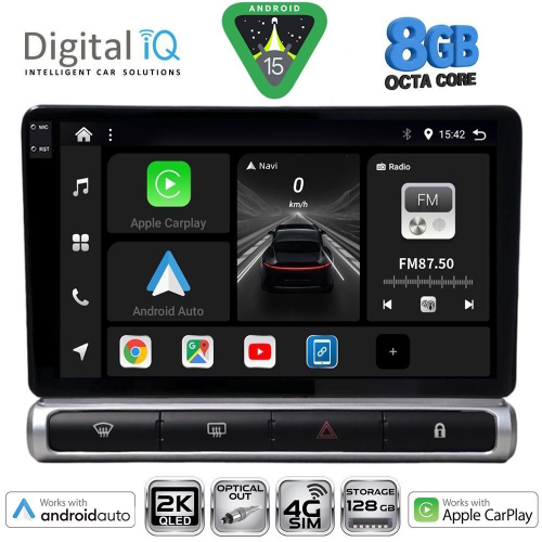 DIGITAL IQ BXK 20093H_CPAA (9inc) MULTIMEDIA TABLET for CITROEN C3 - DS3 mod. 2016&gt; High Version