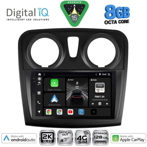 DIGITAL IQ BXK 20108_CPAA (9inc) MULTIMEDIA TABLET for DACIA LOGAN – SANDERO mod. 2012-2019