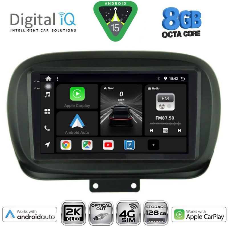 DIGITAL IQ BXK 20134_CPAA (9inc) MULTIMEDIA TABLET for FIAT 500Χ mod. 2014>