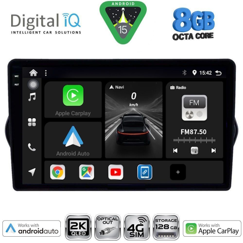 DIGITAL IQ BXK 20148_CPAA (9inc) MULTIMEDIA TABLET for FIAT TIPO mod. 2015-2023