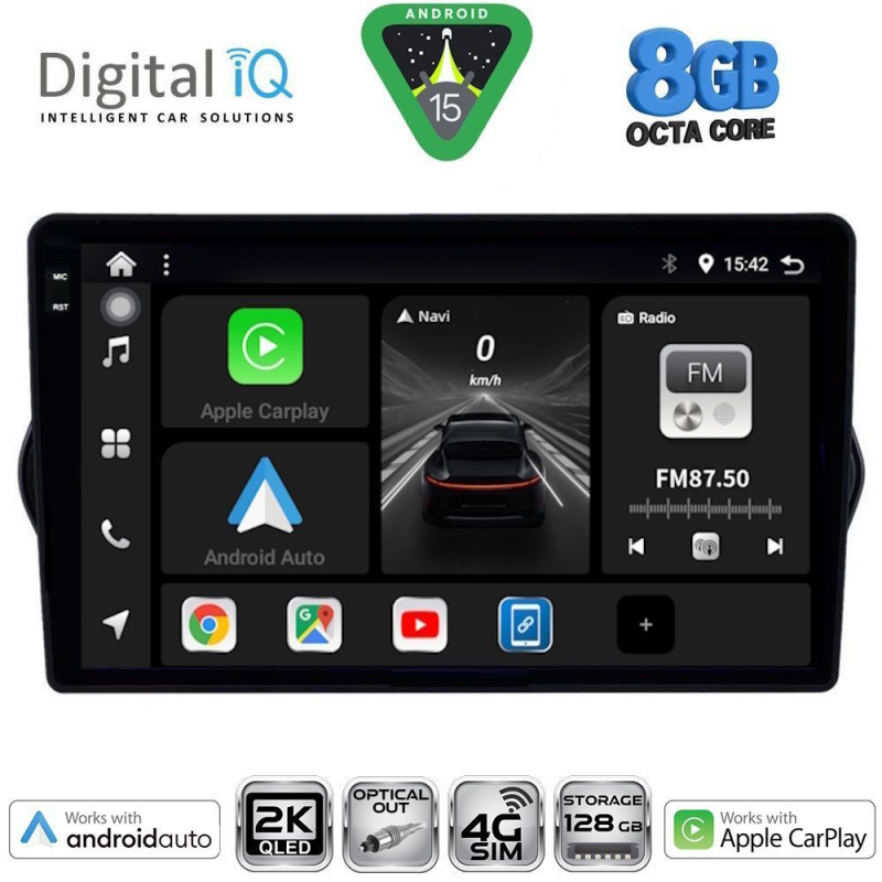 DIGITAL IQ BXK 20148_CPAA (9inc) MULTIMEDIA TABLET for FIAT TIPO mod. 2015-2023