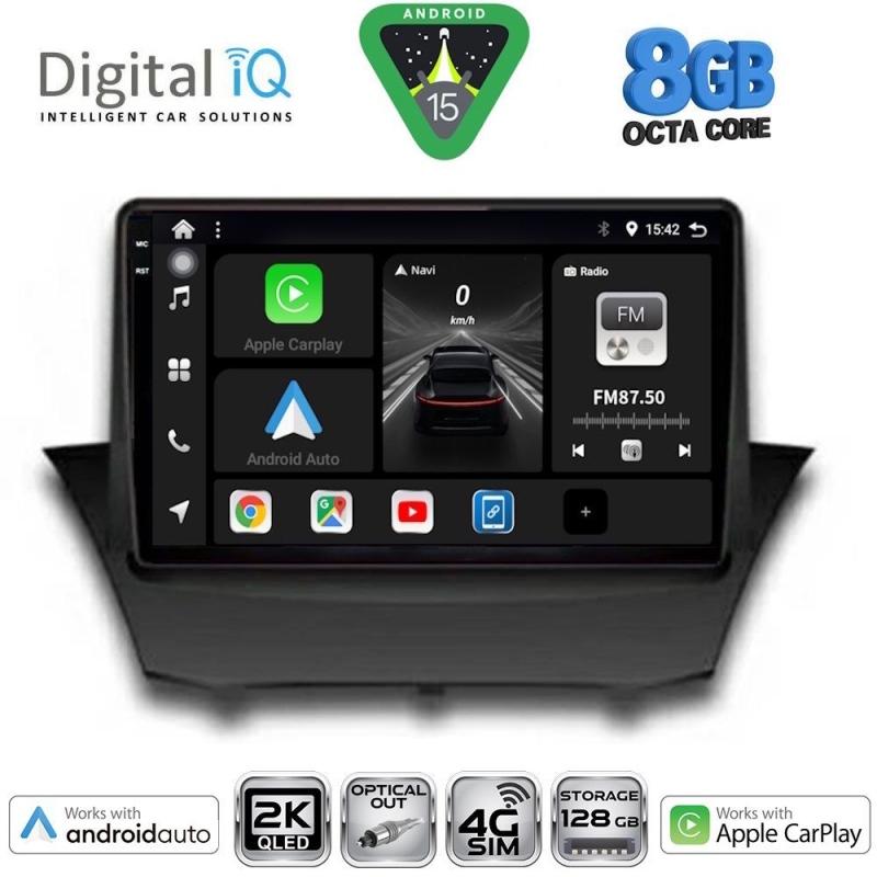 DIGITAL IQ BXK 20154A_CPAA (9inc) MULTIMEDIA TABLET for FORD FIESTA mod. 2008-2017