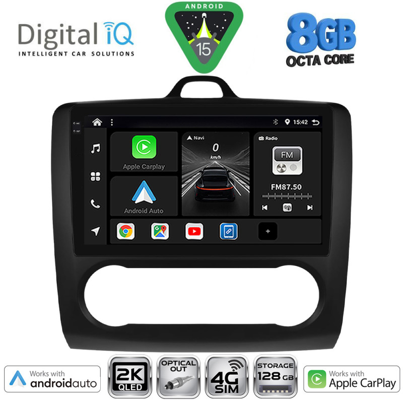 DIGITAL IQ BXK 20156BL_CPAA CLIMA (9inc) MULTIMEDIA TABLET for FORD FOCUS mod. 2005-2012 (BLACK)
