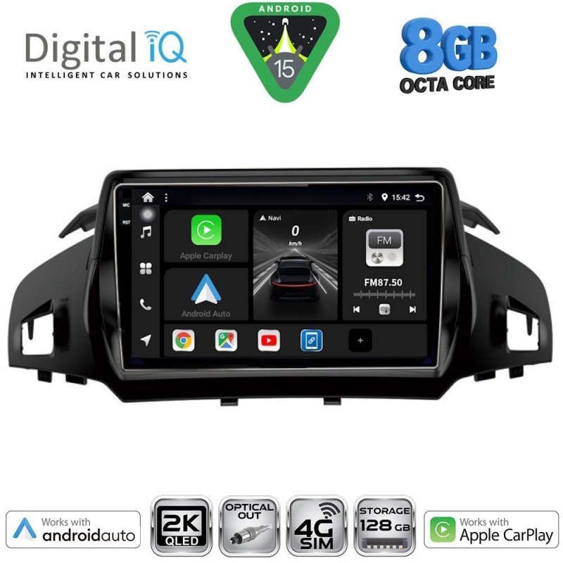 DIGITAL IQ BXK 20160_CPAA (9inc) MULTIMEDIA TABLET for FORD KUGA mod. 2013-2019 – CMAX mod. 2011>